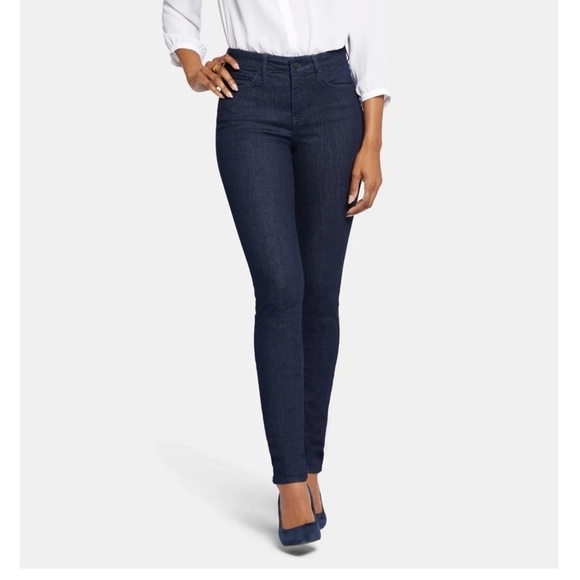 NYDJ Alina Skinny Stretch Jeans size 6, black New - Picture 4 of 13